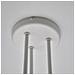 Lampada A Sospensione Damiano - Bianco - Metallo - 40x55x55 Cm - Foto miniatura 6