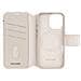 Custodia Per Iphone 16 Pro Magsafe Con Portacarte E Cover Amovibile, Beige - Foto miniatura 2