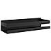 Mensola Doccia Nera Opaca 30x10x6cm Acciaio Inox 304 Spazzolato - Foto miniatura 2