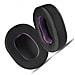 Cuscinetti Auricolari In Tessuto Nero Viola Per Cuffie Sony - Foto miniatura 3