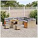 Set Divano da Giardino 12 Pezzi con Cuscini Beige Polyrattan Acacia, Set da Pranzo da Giardino 3 Pezzi con Cuscini Beige Polyrattan Acacia - Foto miniatura 3