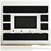 Set di mobili TV  a 8 pezzi montato a parete in rovere nero legno ingegnerizzato, Mobili TV a parete  2 pz rovere nero 30.5x30x30 cm, Mobili TV  2 pz rovere nero 100x30x30 cm legno ingegnerizzato - Foto miniatura 4