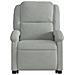 Poltrona Alzapersona Reclinabile Grigio Chiaro in Velluto - Foto miniatura 9