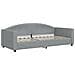 Divano Letto Estraibile Cassetti Grigio Chiaro 90x190cm Tessuto - Foto miniatura 4