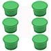 Set Di 6 Tappi In Silicone Per Bottiglie Di Vino: Freschezza E Tenuta Perfetta Green - Foto miniatura 1