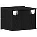 Armadio da Notte con cassetto 2 pcs Rovere nero 40 x 30 x 30 cm - Foto miniatura 9