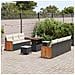Set Divano da Giardino 10 pcs Nero e crema 90 x 55 x 71 cm - Foto miniatura 3