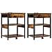 Mobiletti da Notte 2 pcs Rovere fumo 41 x 31 x 51 cm - Foto miniatura 1
