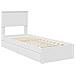 Letto con Contenitore Bianco 75 x 190 cm Legno multistrato - Foto miniatura 4
