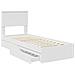 Letto con Contenitore Bianco 75 x 190 cm Legno multistrato - Foto miniatura 5