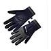 Guanti Invernali Foderati In Pile Antivento Touchscreen Per Sport All'aperto Black+blue - Foto miniatura 4