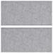 Dischi Quadrati 2 pcs Argento 50 x 25 cm Alluminio - Foto miniatura 1