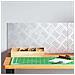 Dischi Quadrati 2 pcs Argento 50 x 25 cm Alluminio - Foto miniatura 2