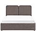 Letto Contenitore Ciniglia Arbois 160 X 200 Cm Tortora - Foto miniatura 3