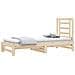 Dormeuse Estraibile 2x (90x200) cm in Legno Massello di Pino - Foto miniatura 3