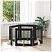 Cancello per cani con supporti 6 pcs Rovere Nero 80 x 80 cm - Foto miniatura 2