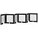 Cancello per cani con supporti 6 pcs Rovere Nero 80 x 80 cm - Foto miniatura 4