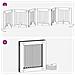 Cancello per cani con supporti 6 pcs Rovere Nero 80 x 80 cm - Foto miniatura 9