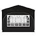 Tenda per feste a pop-up 290 x 290 x 245 cm Nero - Foto miniatura 8