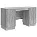 Scrivania Grigio Sonoma 142,5 x 50 x 75 cm Legno ingegnerizzato - Foto miniatura 1