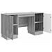 Scrivania Grigio Sonoma 142,5 x 50 x 75 cm Legno ingegnerizzato - Foto miniatura 3