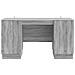 Scrivania Grigio Sonoma 142,5 x 50 x 75 cm Legno ingegnerizzato - Foto miniatura 4