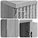 Scrivania Grigio Sonoma 142,5 x 50 x 75 cm Legno ingegnerizzato - Foto miniatura 7
