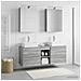 Set di mobili per il bagno 5 pcs Sonoma grigio - Foto miniatura 2