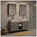 Set di mobili per il bagno 5 pcs Sonoma grigio - Foto miniatura 4