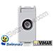 14300/10 / sl - Presa Tv-rd-sat Passante Silver - Foto miniatura 3