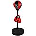 Junior Set Palla Da Box Nero / rosso Con Riflesso 41be - Foto miniatura 2