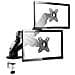 "ONKRON Supporto per due monitor da scrivania 13"" - 27"" Pollici LCD LED VESA max. 100x100 mm - G160" - Foto miniatura 1