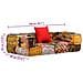 Divano Modulare A 2 Posti Con Braccioli In Tessuto Patchwork - Foto miniatura 8