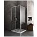 Box Doccia Angolare, Parete Fissa Laterale, Porta Battente, Apertura Saloon Reversibile, 67.5-70 Fissa X 117-120 Saloon - Foto miniatura 2