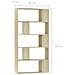 Libreria /Divisorio Rovere Sonoma 80x24x159 cm Legno Multistrato - Foto miniatura 7