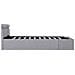 Giroletto con Contenitore e LED Grigio Chiaro Tessuto 160x200cm - Foto miniatura 4