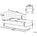 Chaise Longue Sinistra A Stampa Beige Nimes - Foto miniatura 11