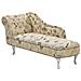 Chaise Longue Sinistra A Stampa Beige Nimes - Foto miniatura 3