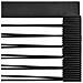 Set da Pranzo da Giardino 7 pz in Rattan PVC Nero - Foto miniatura 4