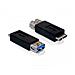 USB 3.0 Adapter USB 3.0-A FM micro USB 3.0-B M Nero cavo di interfaccia e adattatore - Foto miniatura 1