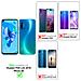 Custodia Compatibile Con Huawei P20 Lite - Ottica A Strisce In Cobalto Viola - Coperchio Protettivo In Vetro Temperato E Silicone Tpu - Foto miniatura 2
