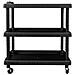 Carrello Attrezzi Da Officina A 3 Livelli Nero 75x37,5x92 Cm Pp - Foto miniatura 3