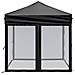 Tenda Per Feste Pieghevole Con Pareti Laterali Nero 2x2 M - Foto miniatura 6