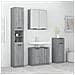 Set Mobili Da Bagno 4 Pz Grigio Sonoma In Legno Multistrato - Foto miniatura 1