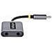 Adattatore USB-C a Jack 3.5mm - Splitter USB Type C per 2 Cuffie con Microfono - Scheda Audio Esterna USB C con 2 Uscite Jack /Aux - Sdoppiatore Jack USB Tipo C per Due Auricolari /Mic - DAC 24-bit - Foto miniatura 2