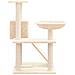 Albero Per Gatti Con Tiragraffi In Sisal Crema 82 Cm - Foto miniatura 3