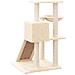 Albero Per Gatti Con Tiragraffi In Sisal Crema 82 Cm - Foto miniatura 4