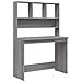 Scrivania Mensole Grigio Sonoma 102x45x148 cm Legno Multistrato - Foto miniatura 2
