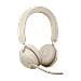 Evolve2 65 Cuffie Con Microfono Wireless Ms Con Adattatore Bluetooth Usb Tipo C Beige - Foto miniatura 3