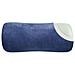 Cuscino Cilindrico Ergonomico da Viaggio con Cinturino Elastico e Fodera in Velluto di Cotone Colore Blu 27?12 cm - Foto miniatura 8